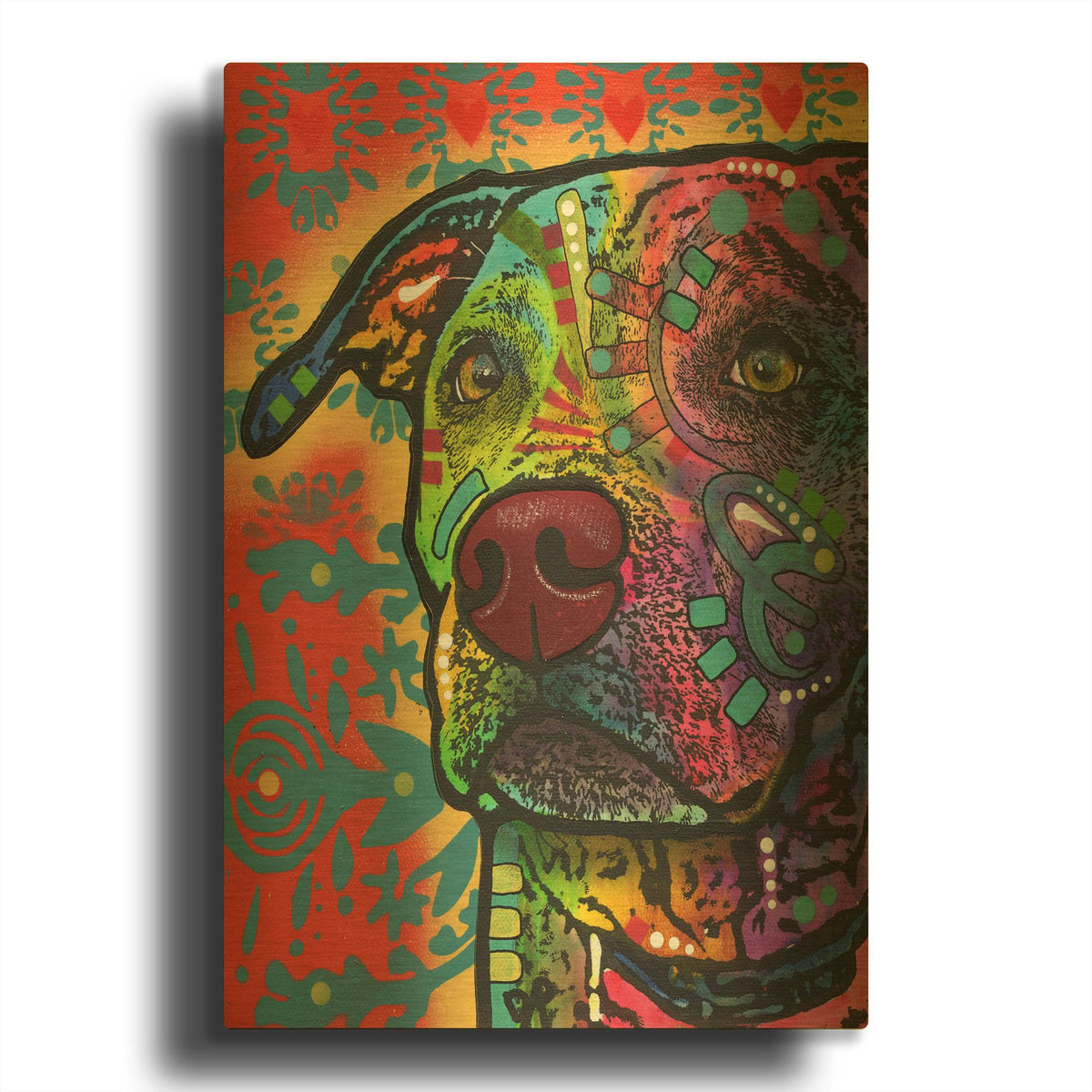 'Huckleberry' By Dean Russo Gold Metal Wall Art
