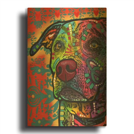 'Huckleberry' By Dean Russo Gold Metal Wall Art