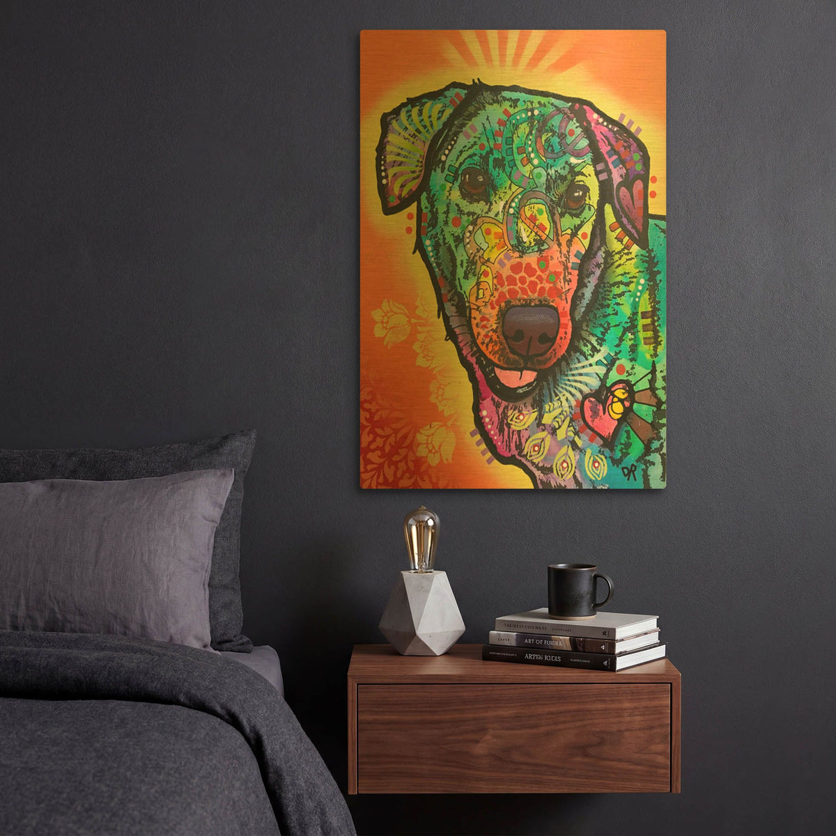 'Rusty' By Dean Russo Gold Metal Wall Art