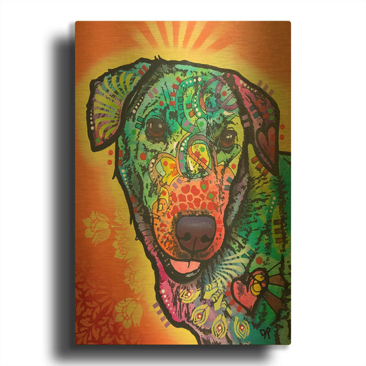 'Rusty' By Dean Russo Gold Metal Wall Art