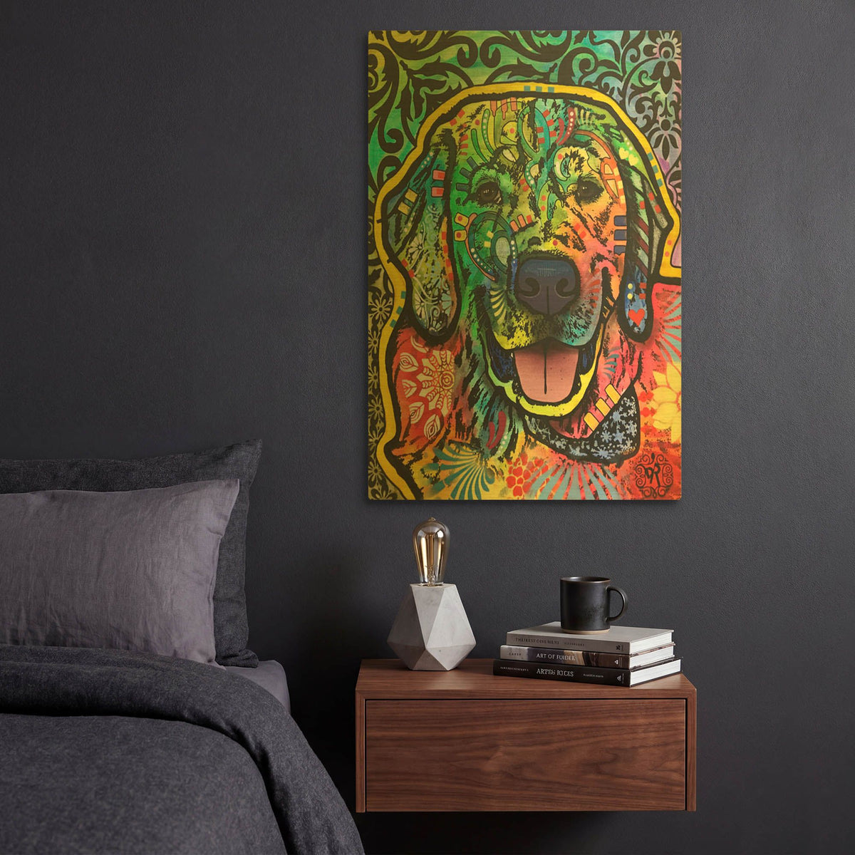 'Mikey' By Dean Russo Gold Metal Wall Art