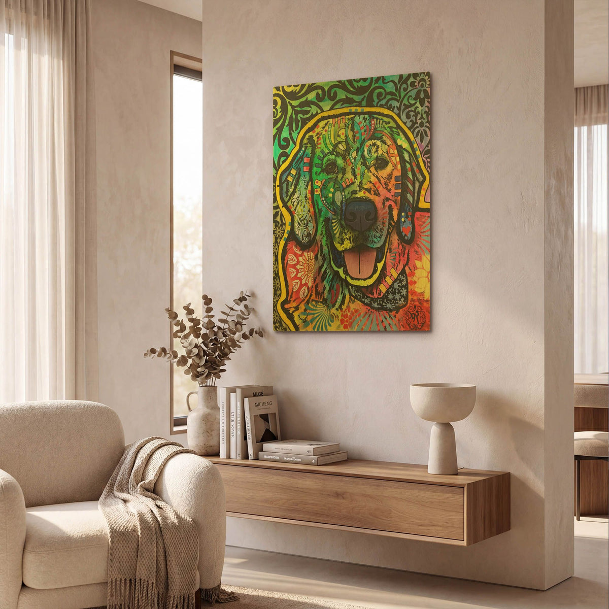'Mikey' By Dean Russo Gold Metal Wall Art