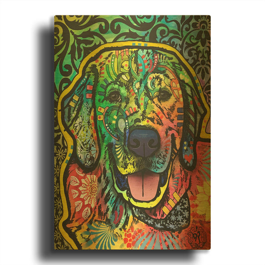 'Mikey' By Dean Russo Gold Metal Wall Art