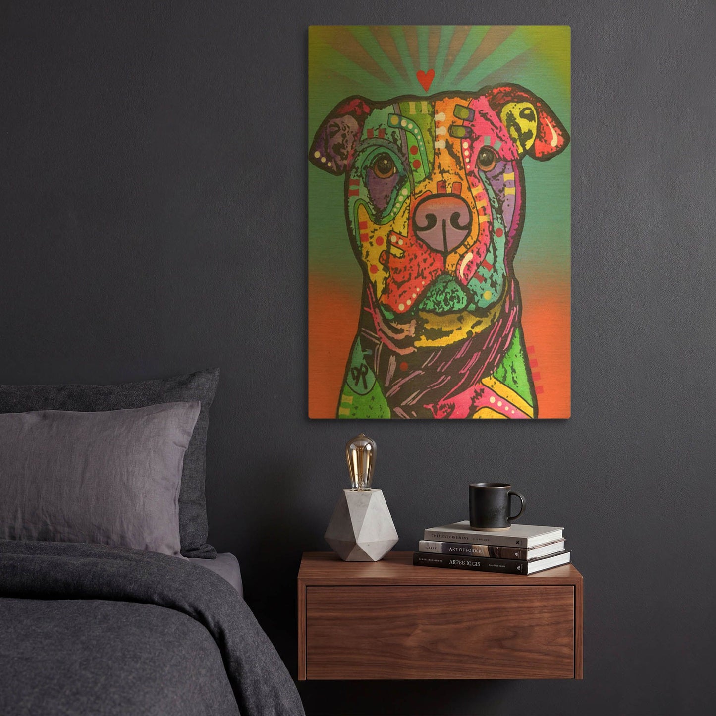 'Jed' By Dean Russo Gold Metal Wall Art