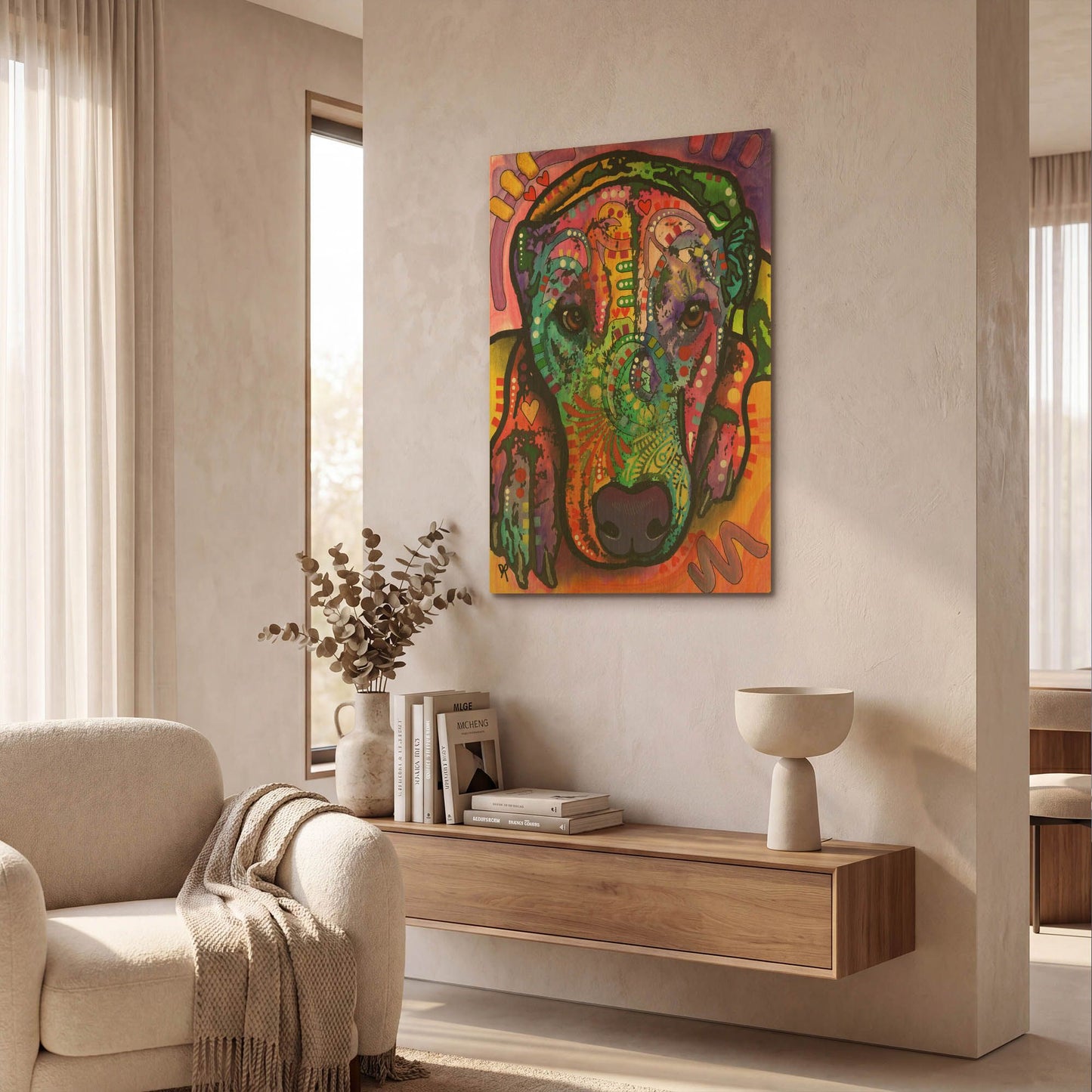 'Kaiah' By Dean Russo Gold Metal Wall Art
