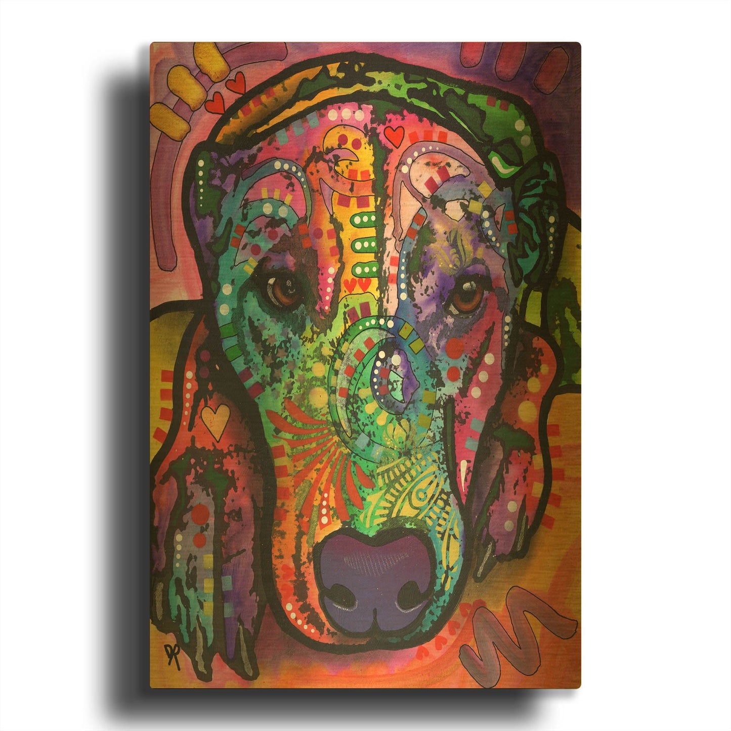 'Kaiah' By Dean Russo Gold Metal Wall Art