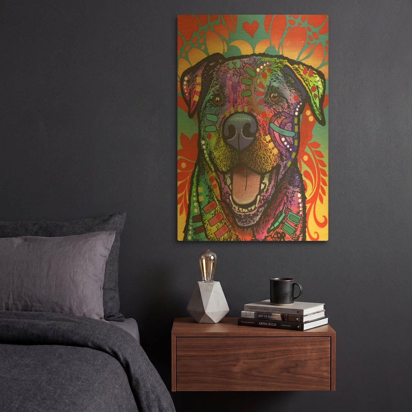'Patrick' By Dean Russo Gold Metal Wall Art