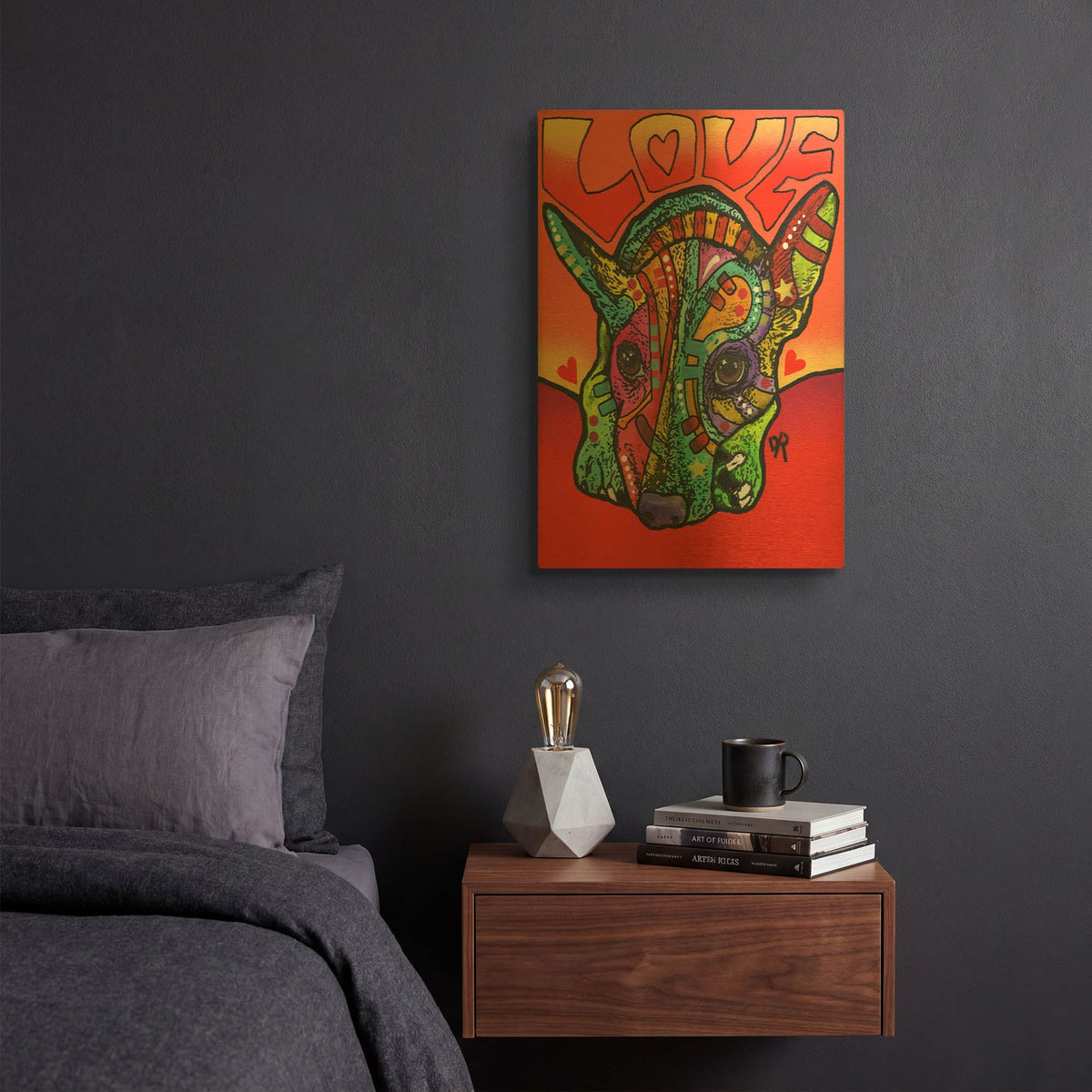 'Ralphy' By Dean Russo Gold Metal Wall Art