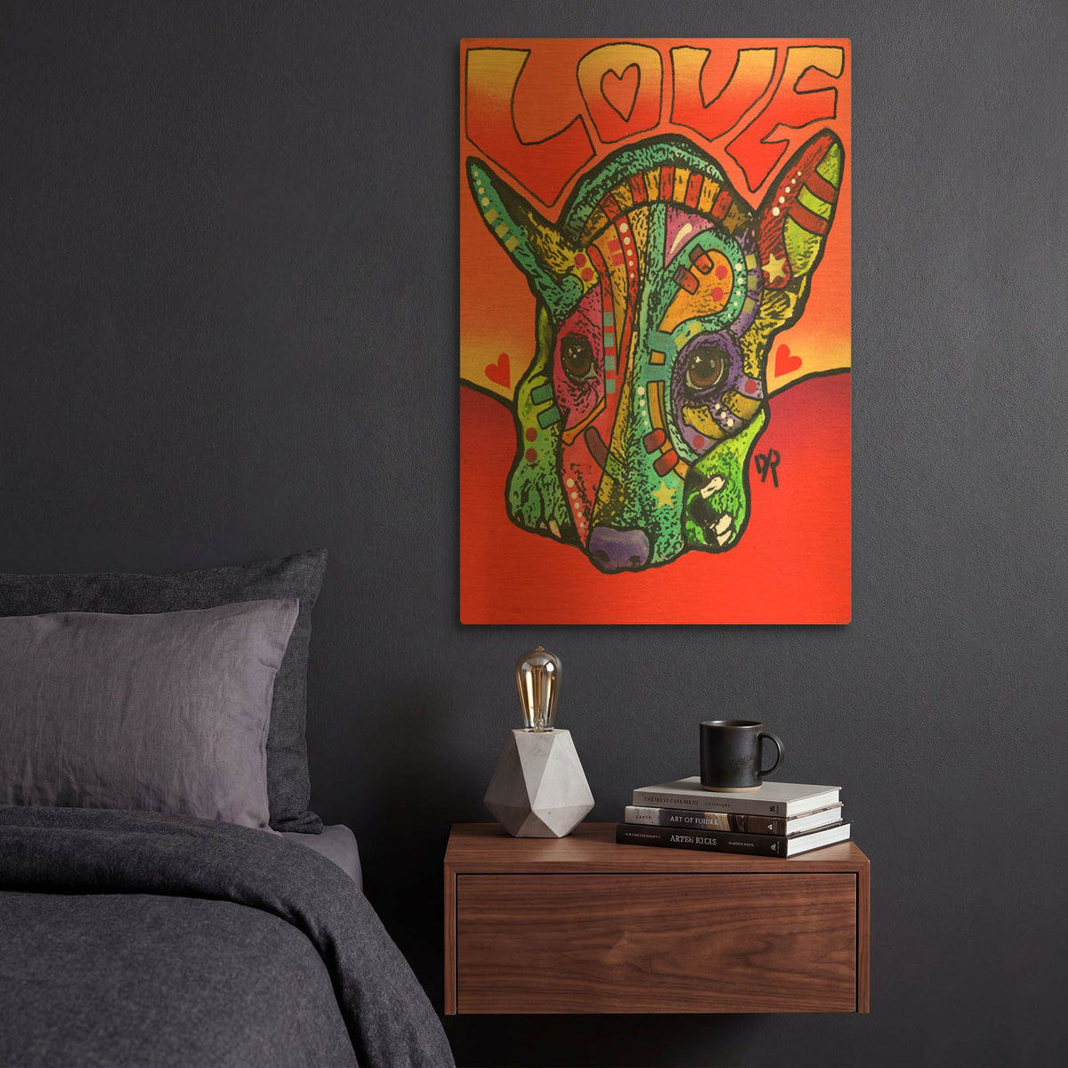 'Ralphy' By Dean Russo Gold Metal Wall Art