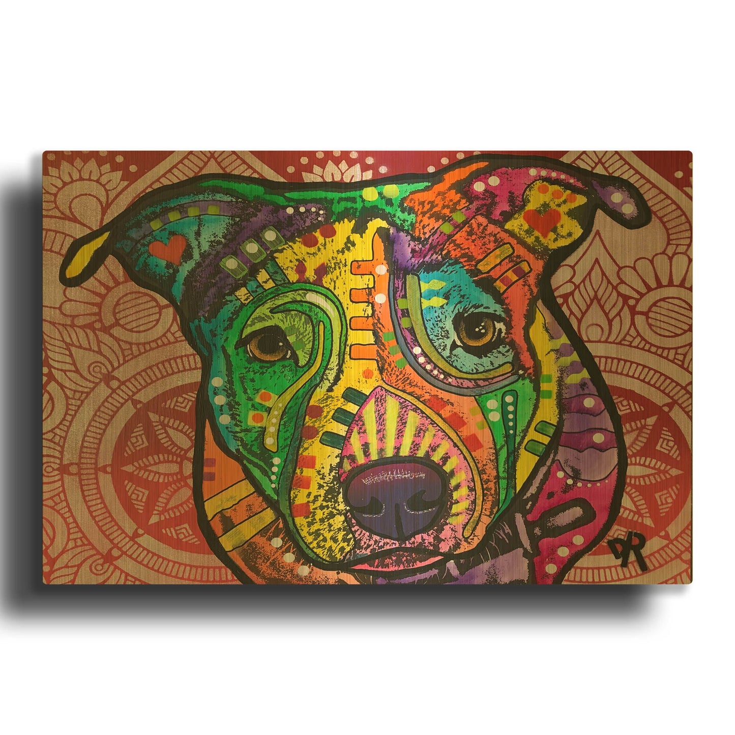 'Eyes are the Window to the Soul' By Dean Russo Gold Metal Wall Art