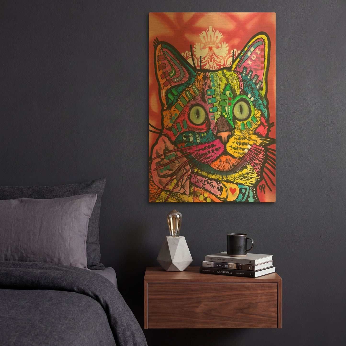 'Gidget' By Dean Russo Gold Metal Wall Art