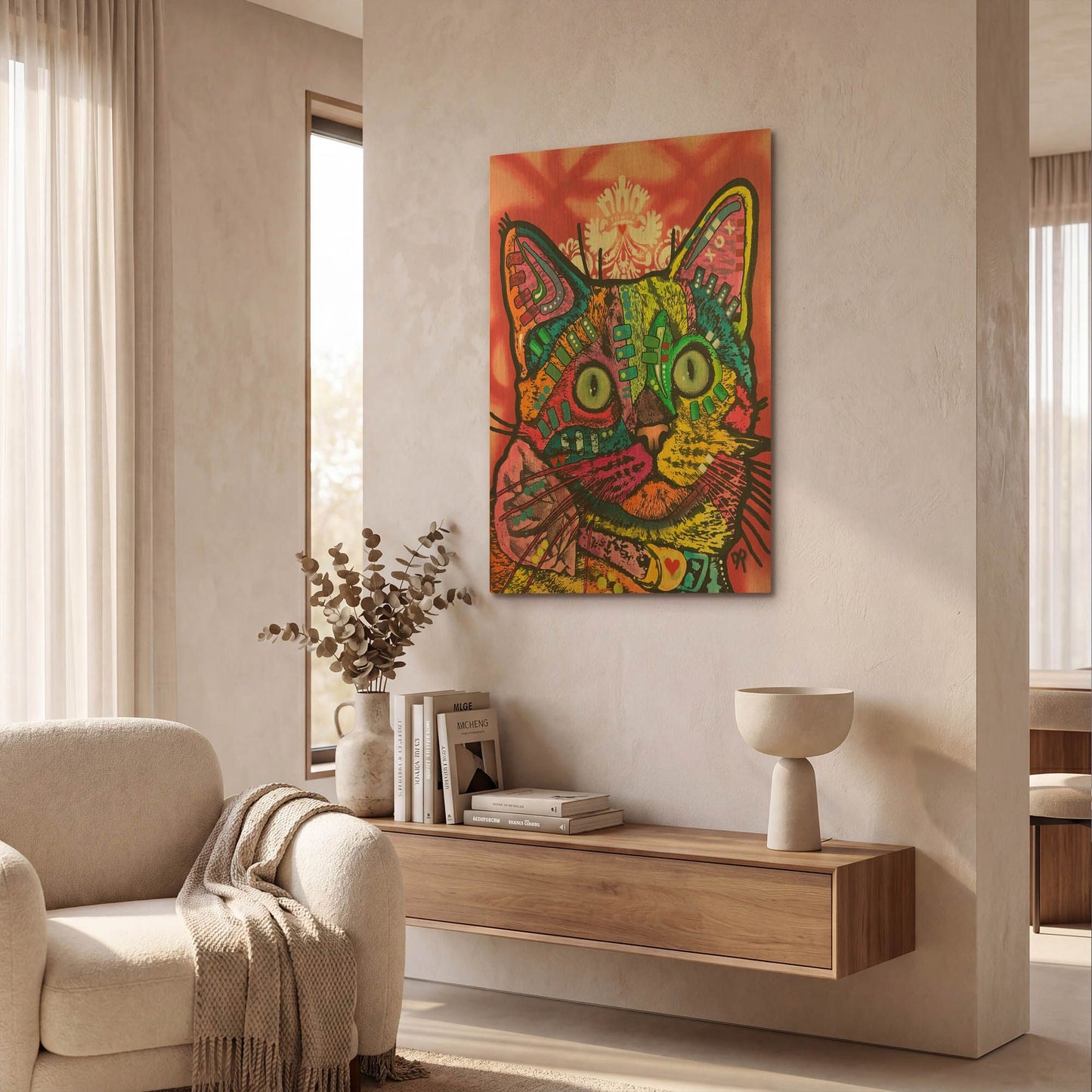 'Gidget' By Dean Russo Gold Metal Wall Art