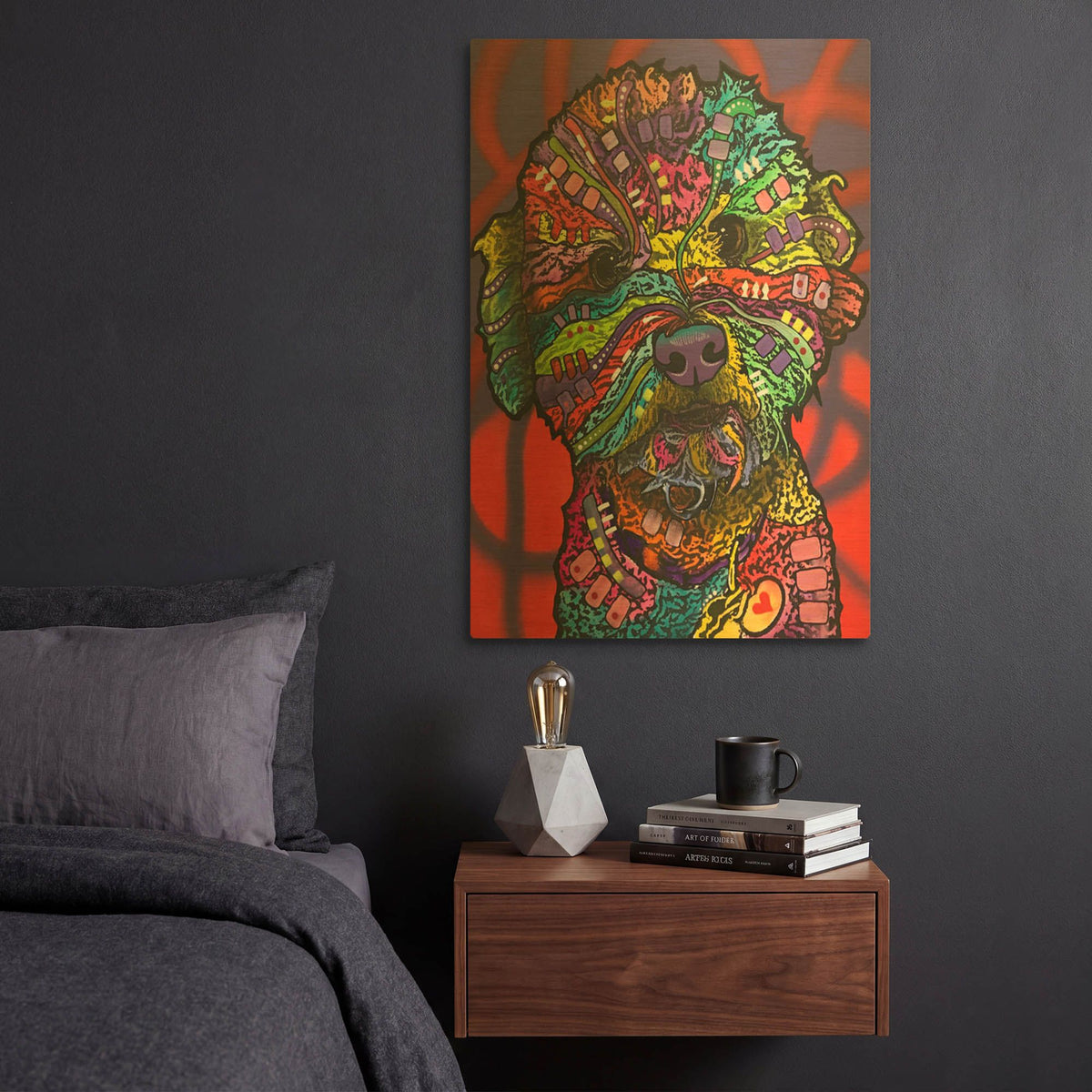 'Wrigley' By Dean Russo Gold Metal Wall Art
