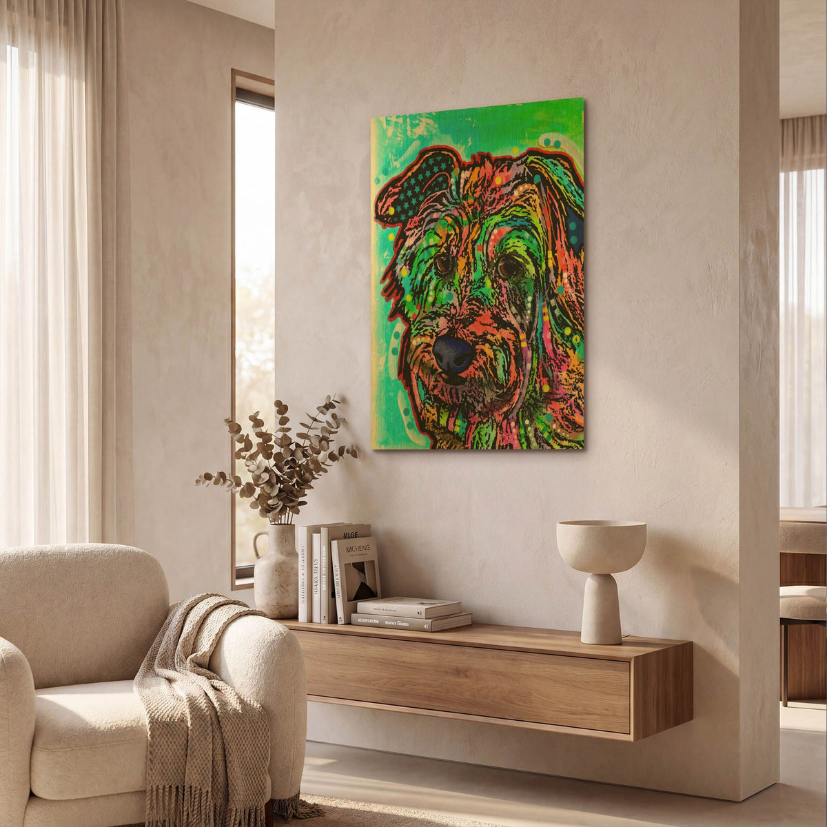 'Amelia' By Dean Russo Gold Metal Wall Art