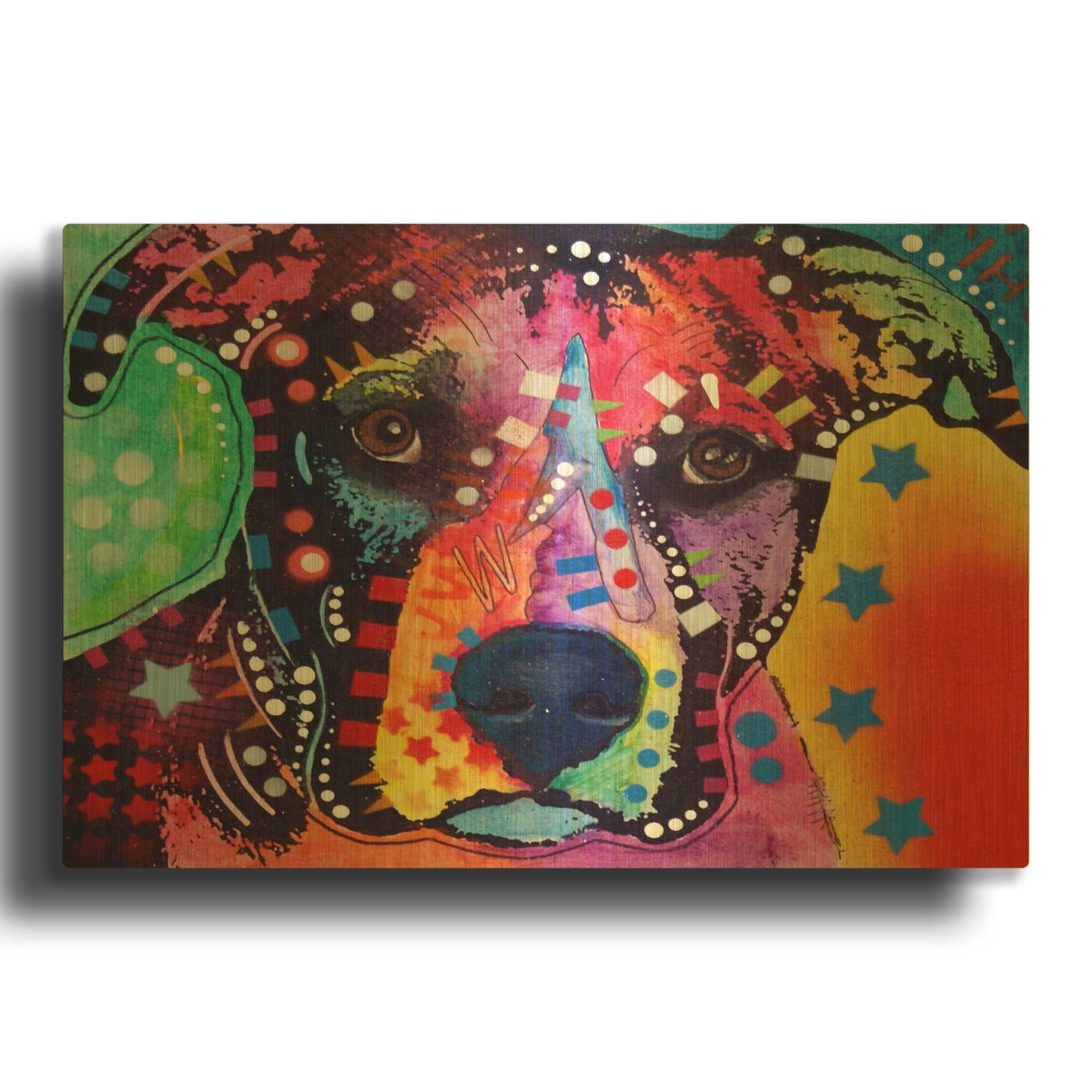 'B1' By Dean Russo Gold Metal Wall Art