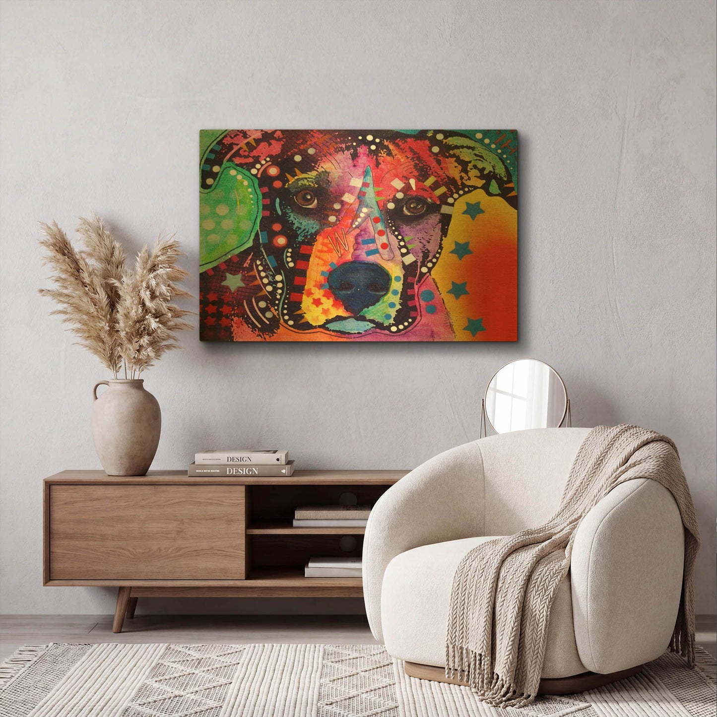'B1' By Dean Russo Gold Metal Wall Art
