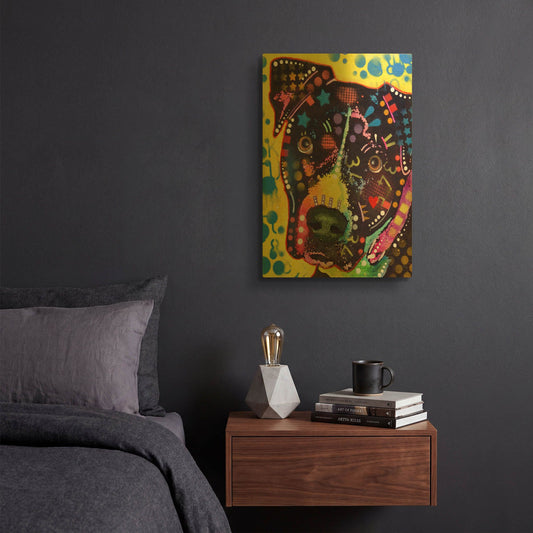 'B2' By Dean Russo Gold Metal Wall Art