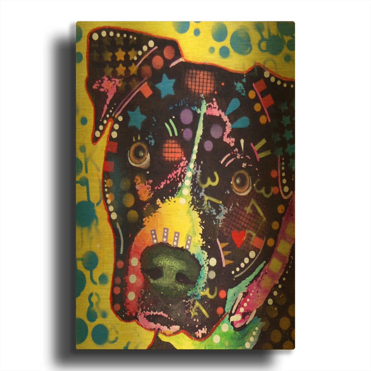 'B2' By Dean Russo Gold Metal Wall Art