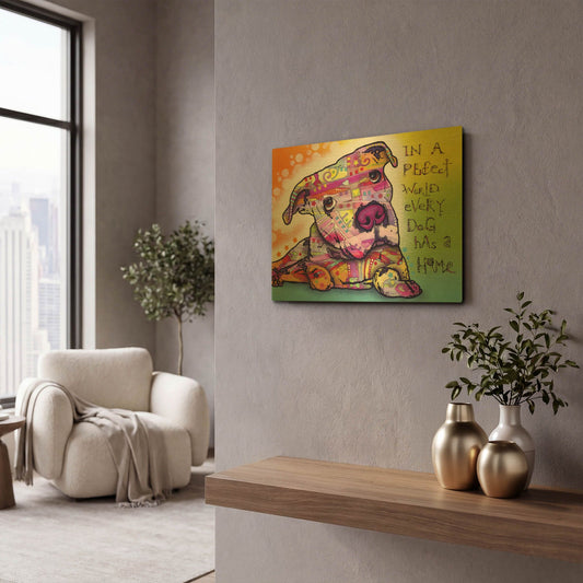 'Firu 2' By Dean Russo Gold Metal Wall Art