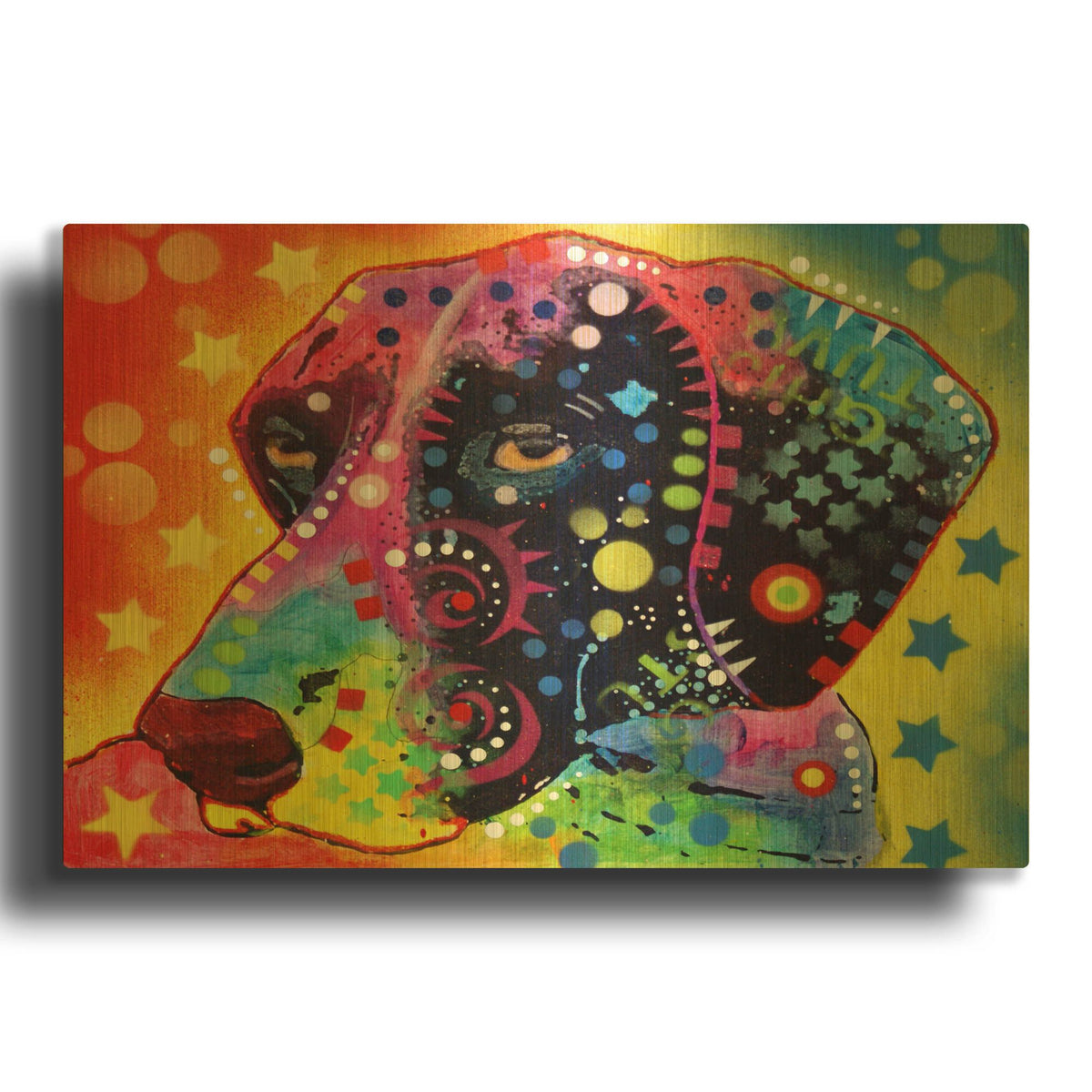 'GSP2' By Dean Russo Gold Metal Wall Art