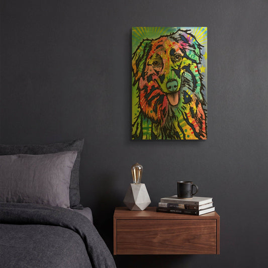 'Gwynnie' By Dean Russo Gold Metal Wall Art