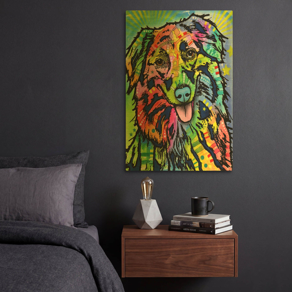 'Gwynnie' By Dean Russo Gold Metal Wall Art