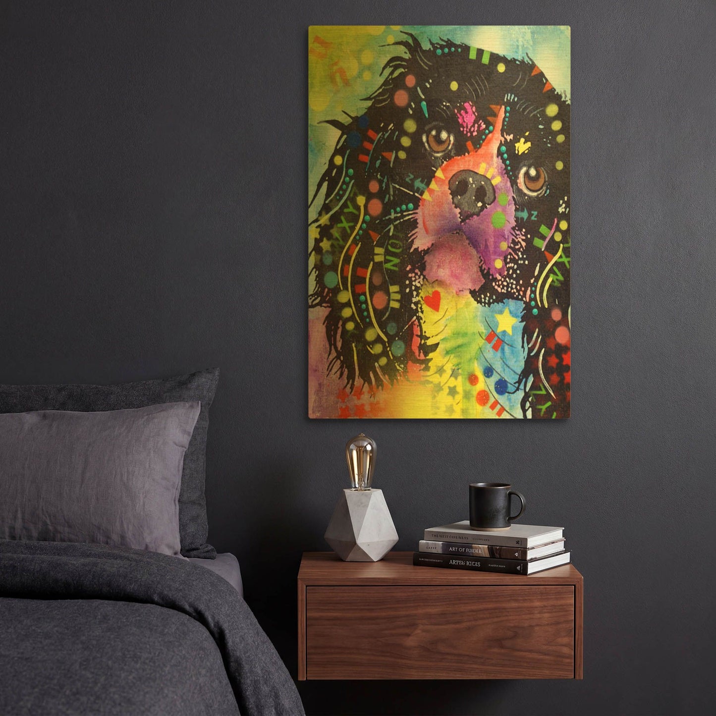 'King Charles 2' By Dean Russo Gold Metal Wall Art