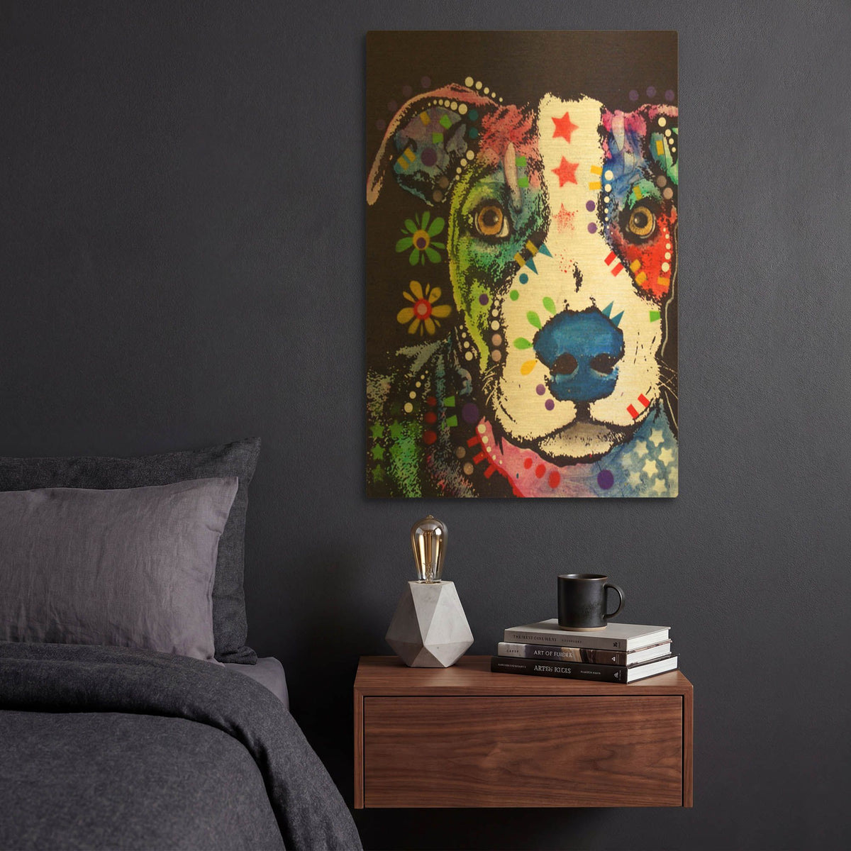 'Pit 2' By Dean Russo Gold Metal Wall Art