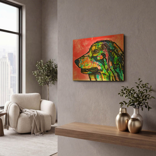 'Quinn' By Dean Russo Gold Metal Wall Art