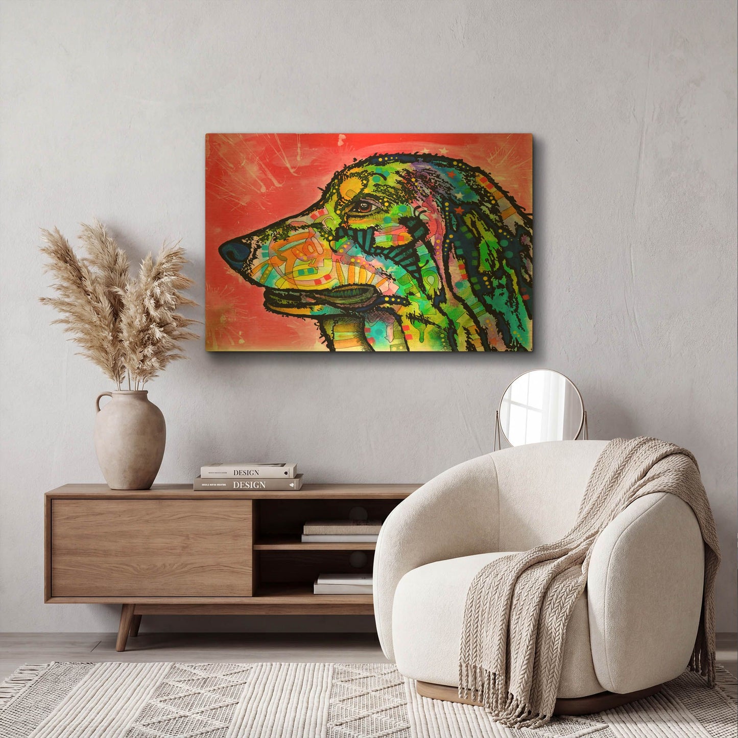 'Quinn' By Dean Russo Gold Metal Wall Art