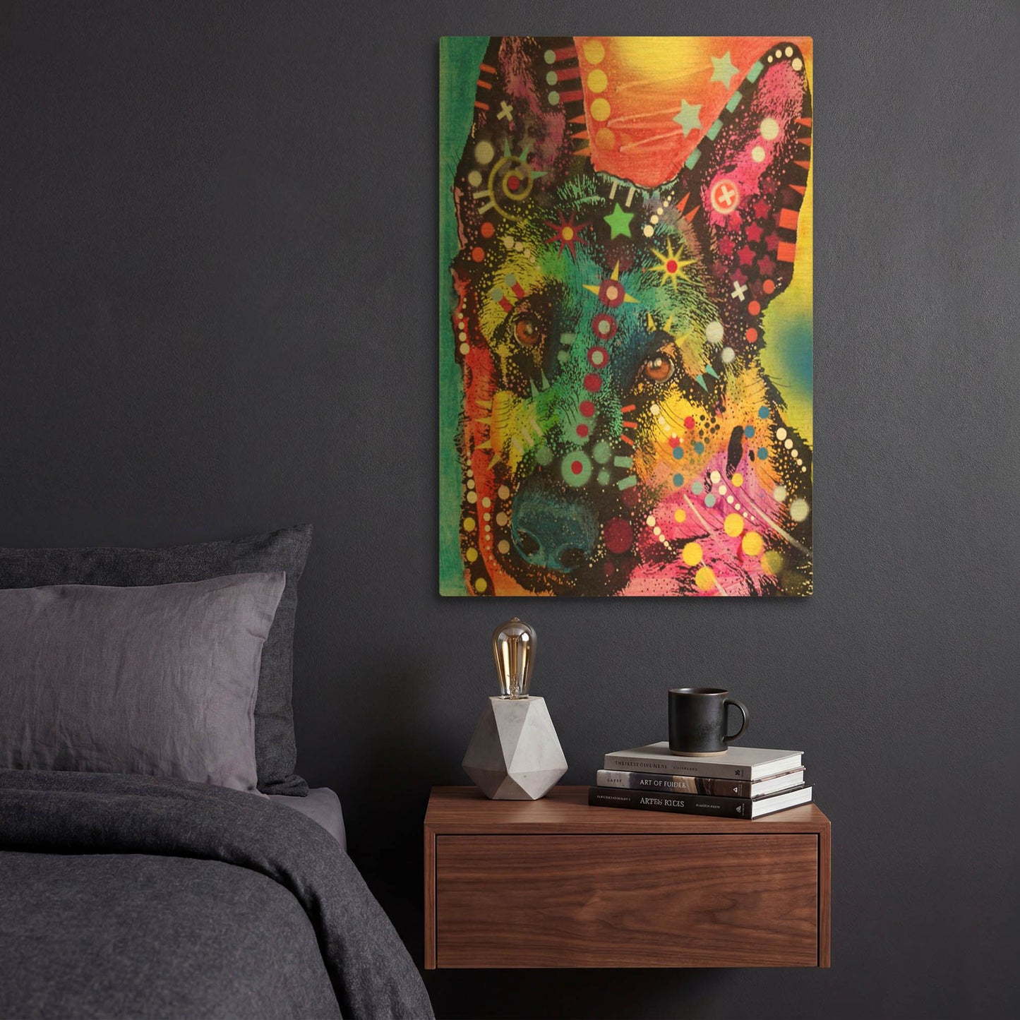 'Shep' By Dean Russo Gold Metal Wall Art