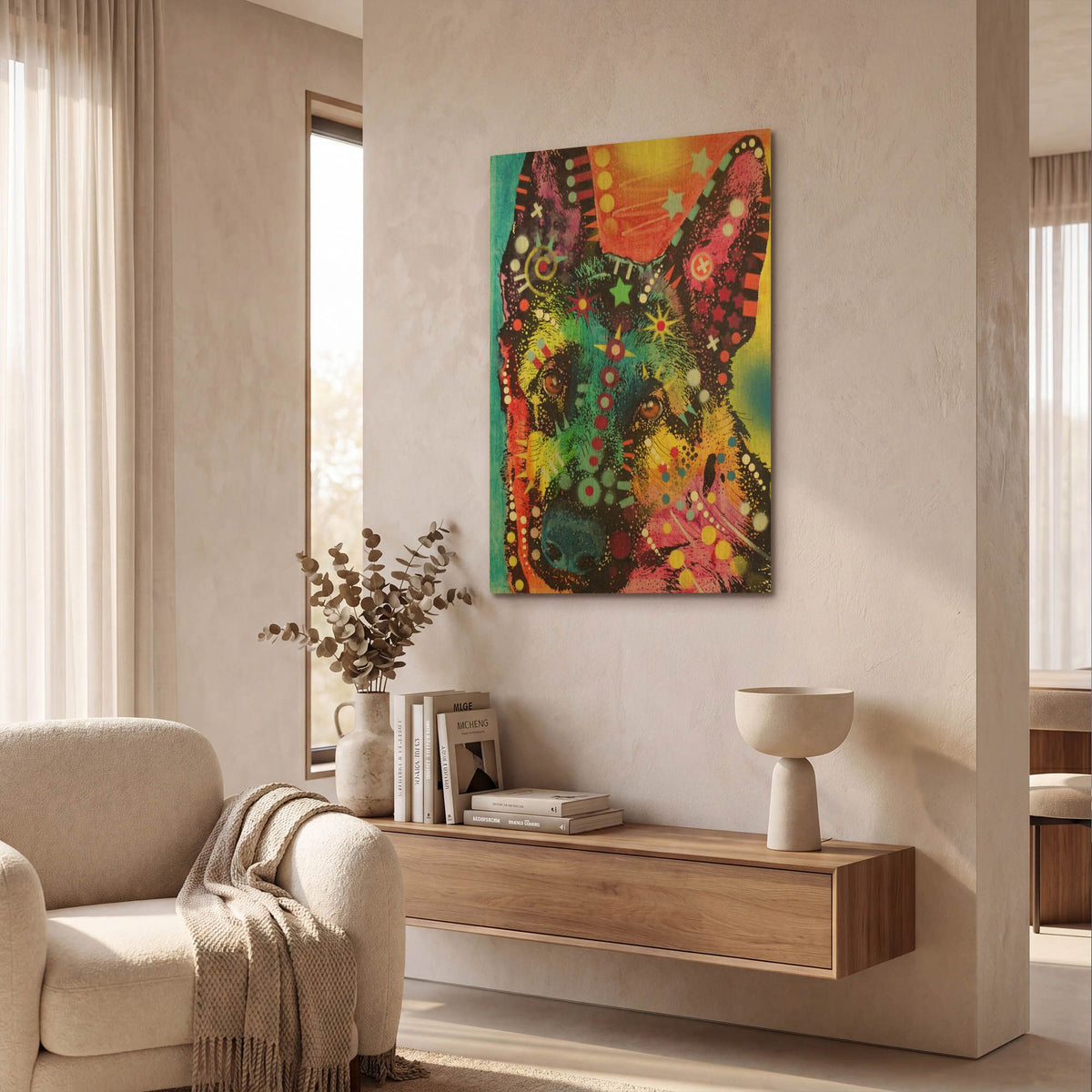 'Shep' By Dean Russo Gold Metal Wall Art