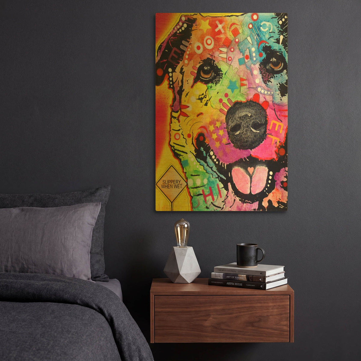 'Sheprador' By Dean Russo Gold Metal Wall Art