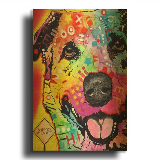 'Sheprador' By Dean Russo Gold Metal Wall Art