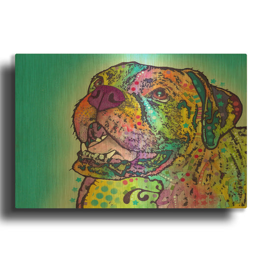 'Smiling Boxer' By Dean Russo Gold Metal Wall Art