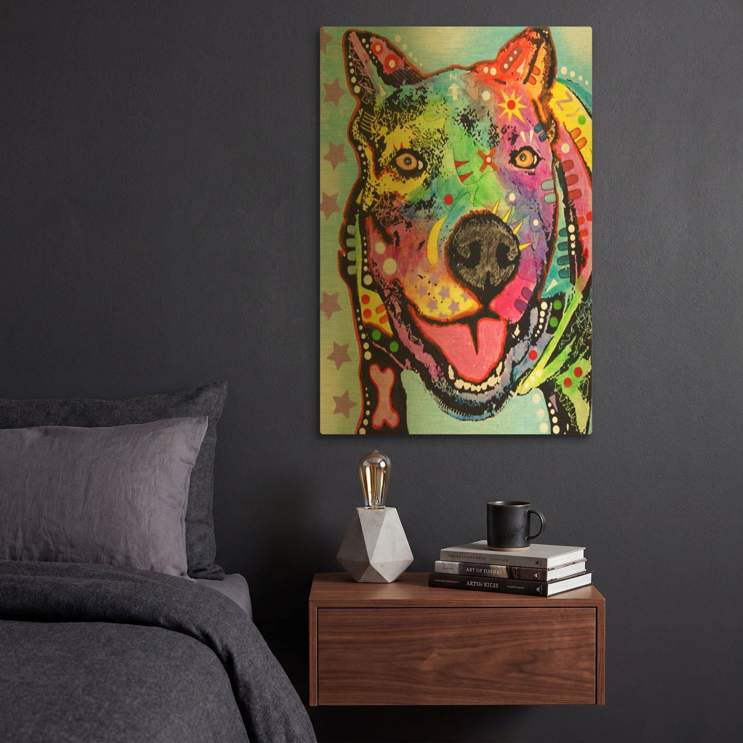 'Smokey 2' By Dean Russo Gold Metal Wall Art