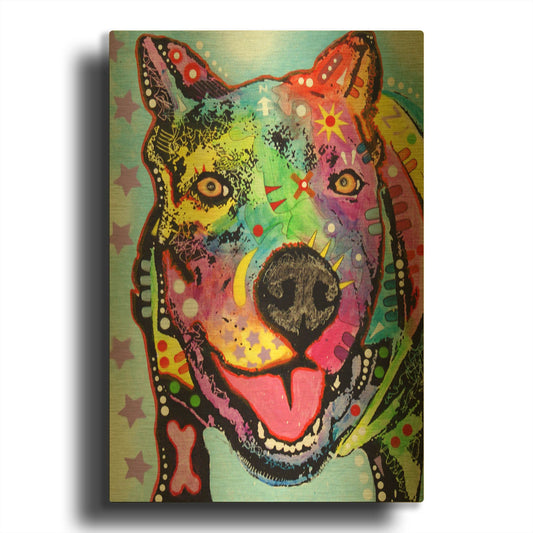 'Smokey 2' By Dean Russo Gold Metal Wall Art