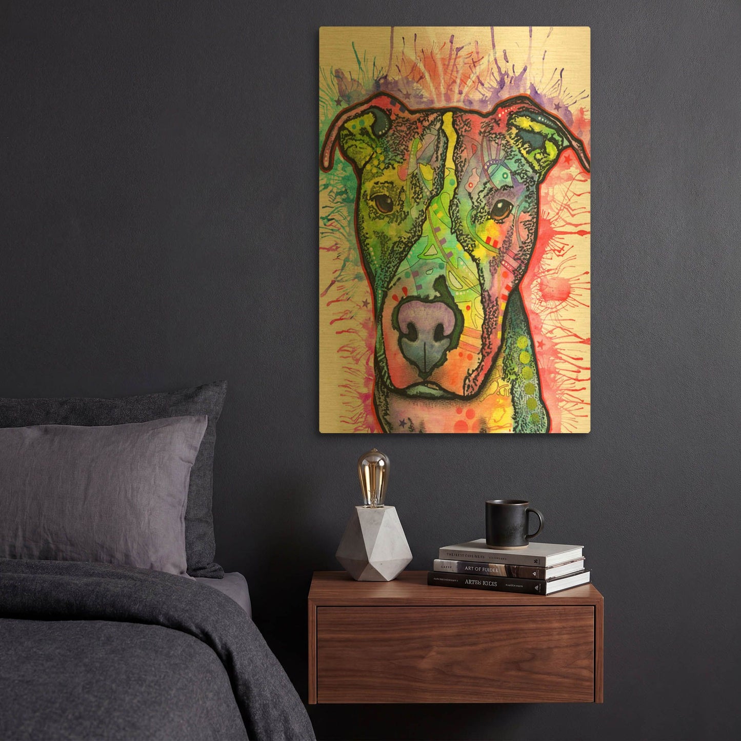 'Snoopy' By Dean Russo Gold Metal Wall Art