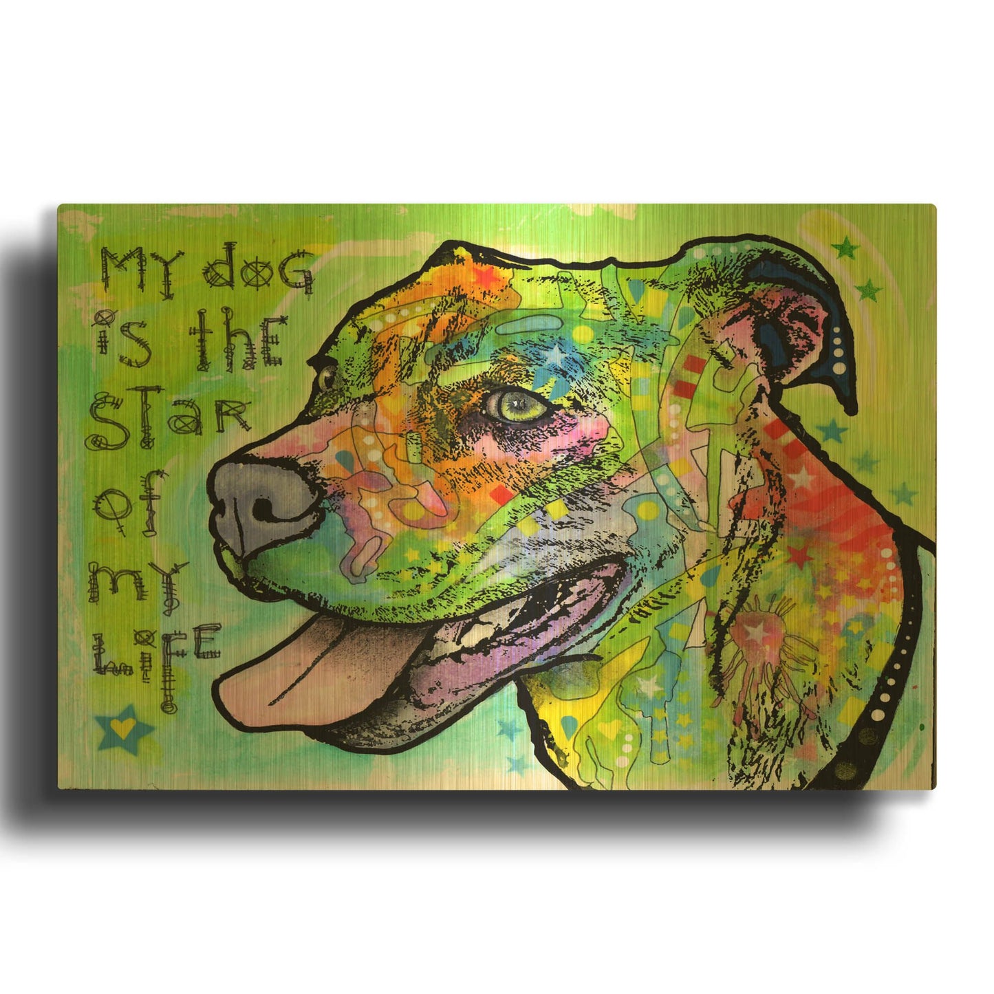 'The Star of My Life' By Dean Russo Gold Metal Wall Art