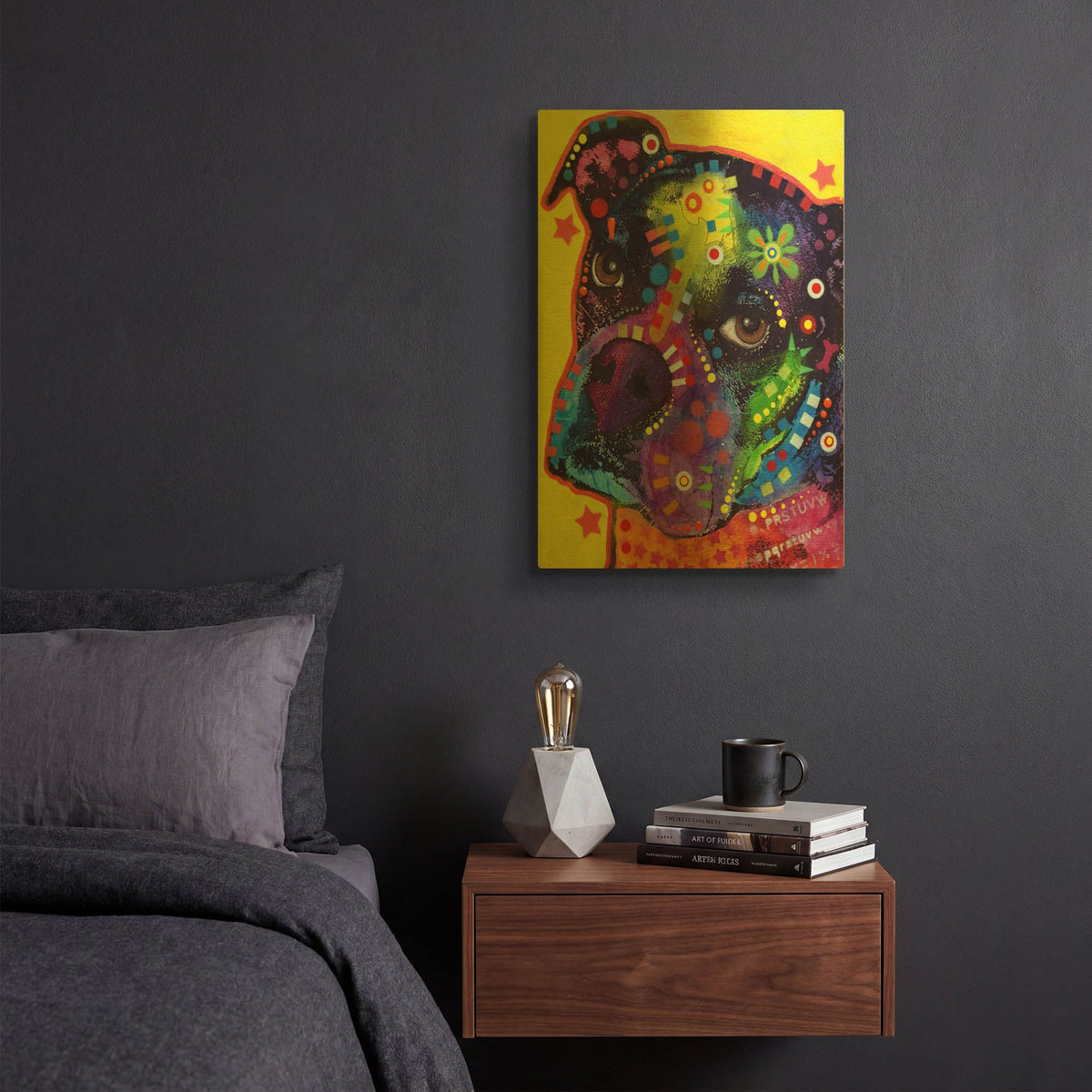 'Young Boxer 121609' By Dean Russo Gold Metal Wall Art