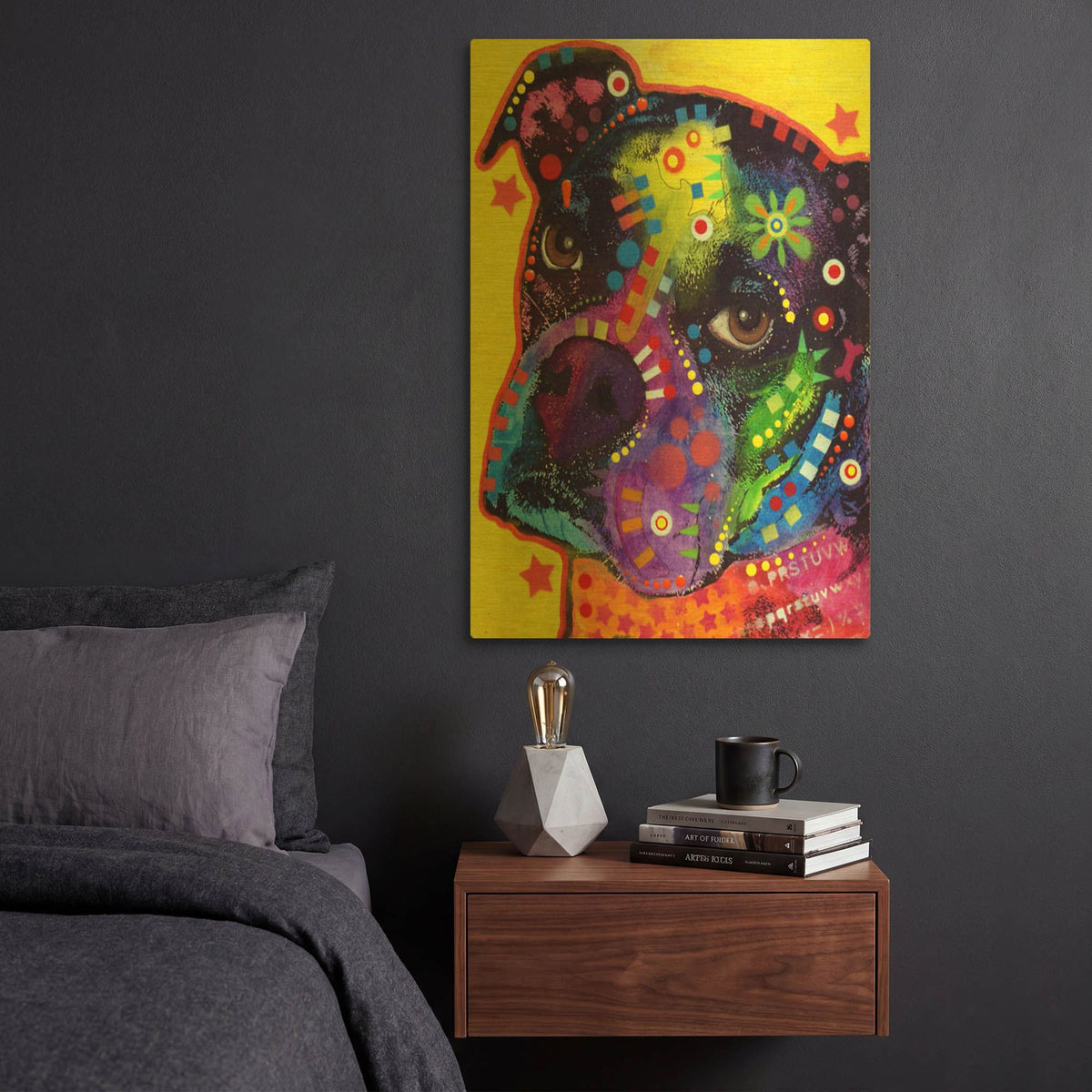 'Young Boxer 121609' By Dean Russo Gold Metal Wall Art