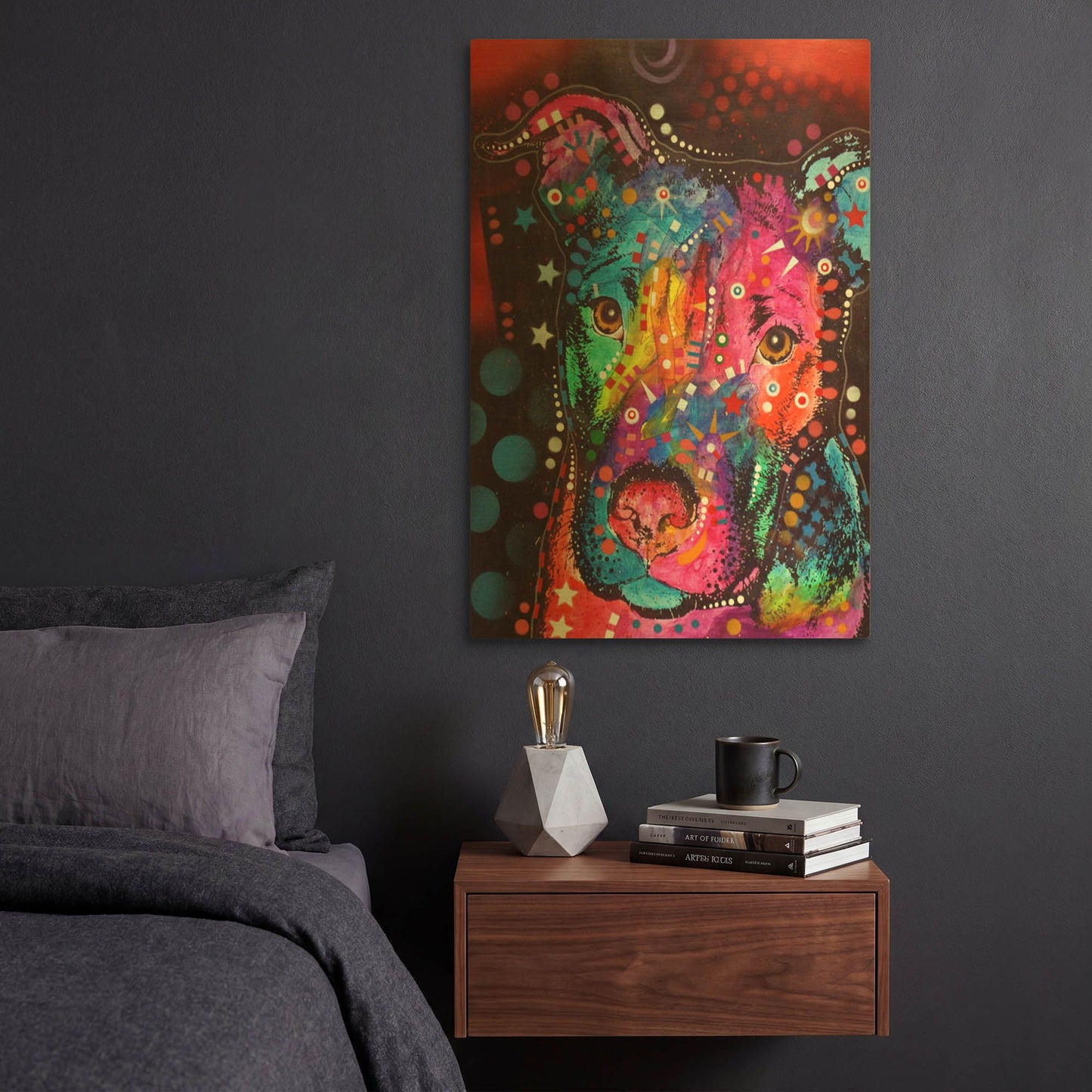 'Young Bull 120610' By Dean Russo Gold Metal Wall Art