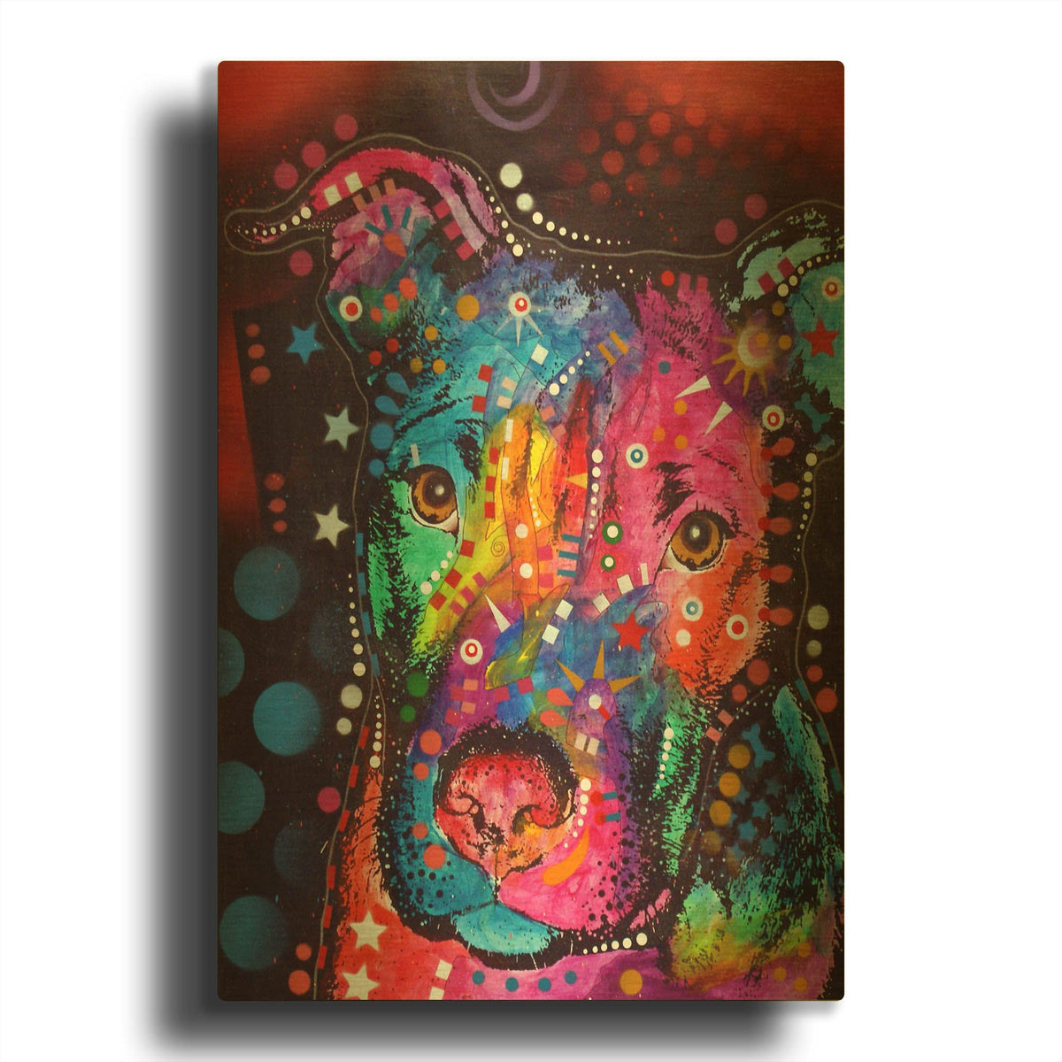'Young Bull 120610' By Dean Russo Gold Metal Wall Art