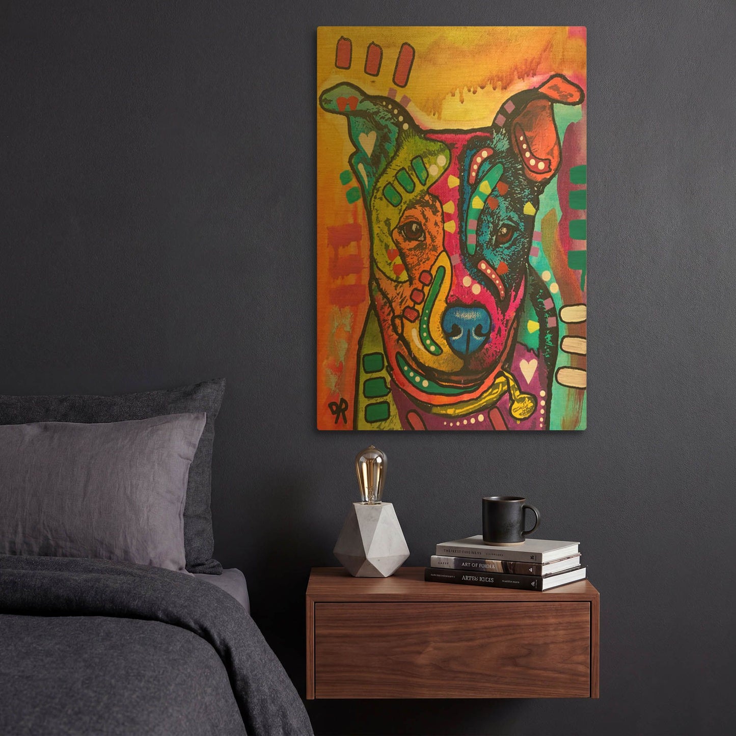 'Rex' By Dean Russo Gold Metal Wall Art