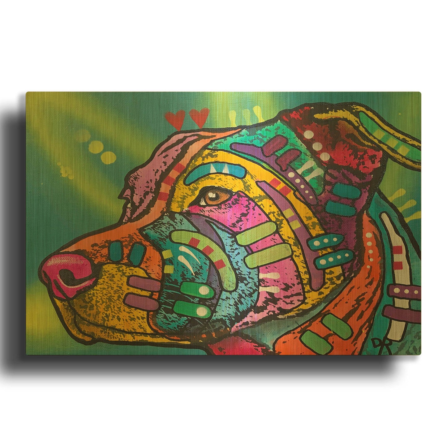 'Bailey' By Dean Russo Gold Metal Wall Art