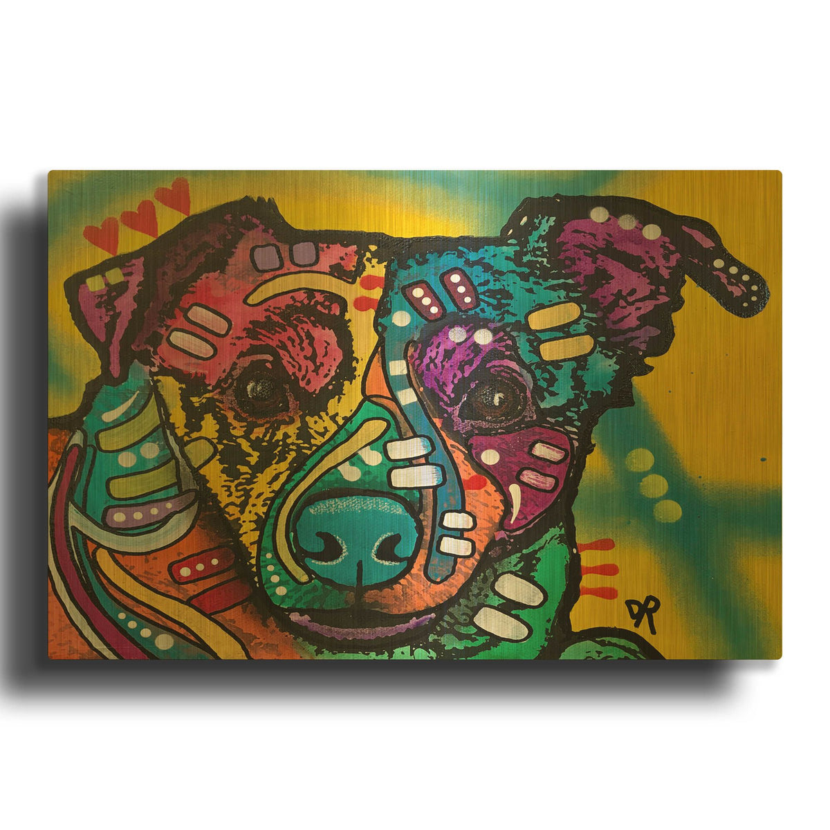 'Freeze' By Dean Russo Gold Metal Wall Art