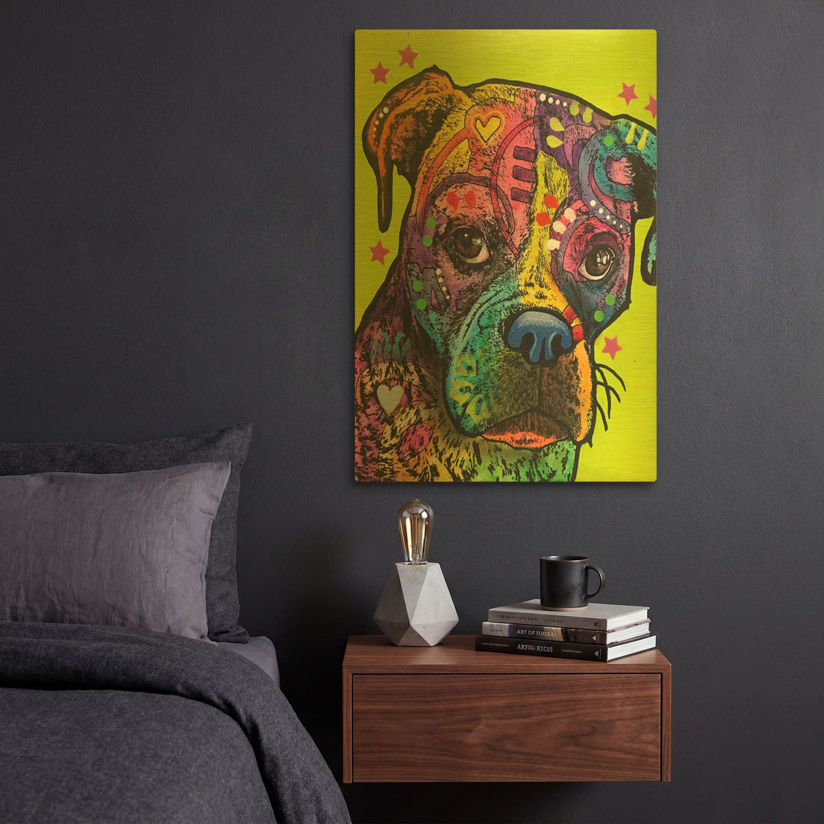 'Kristin' By Dean Russo Gold Metal Wall Art