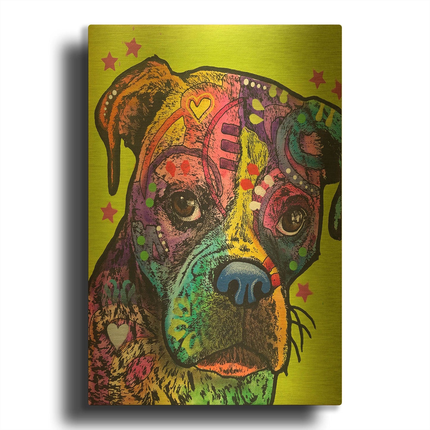 'Kristin' By Dean Russo Gold Metal Wall Art