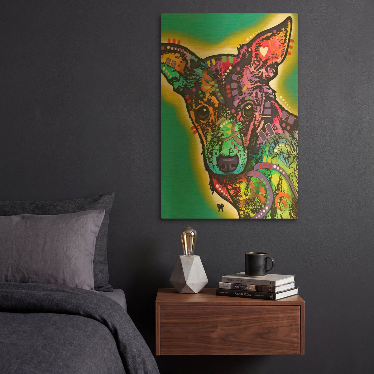 'Little Love' By Dean Russo Gold Metal Wall Art