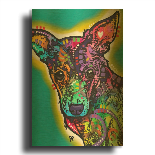 'Little Love' By Dean Russo Gold Metal Wall Art